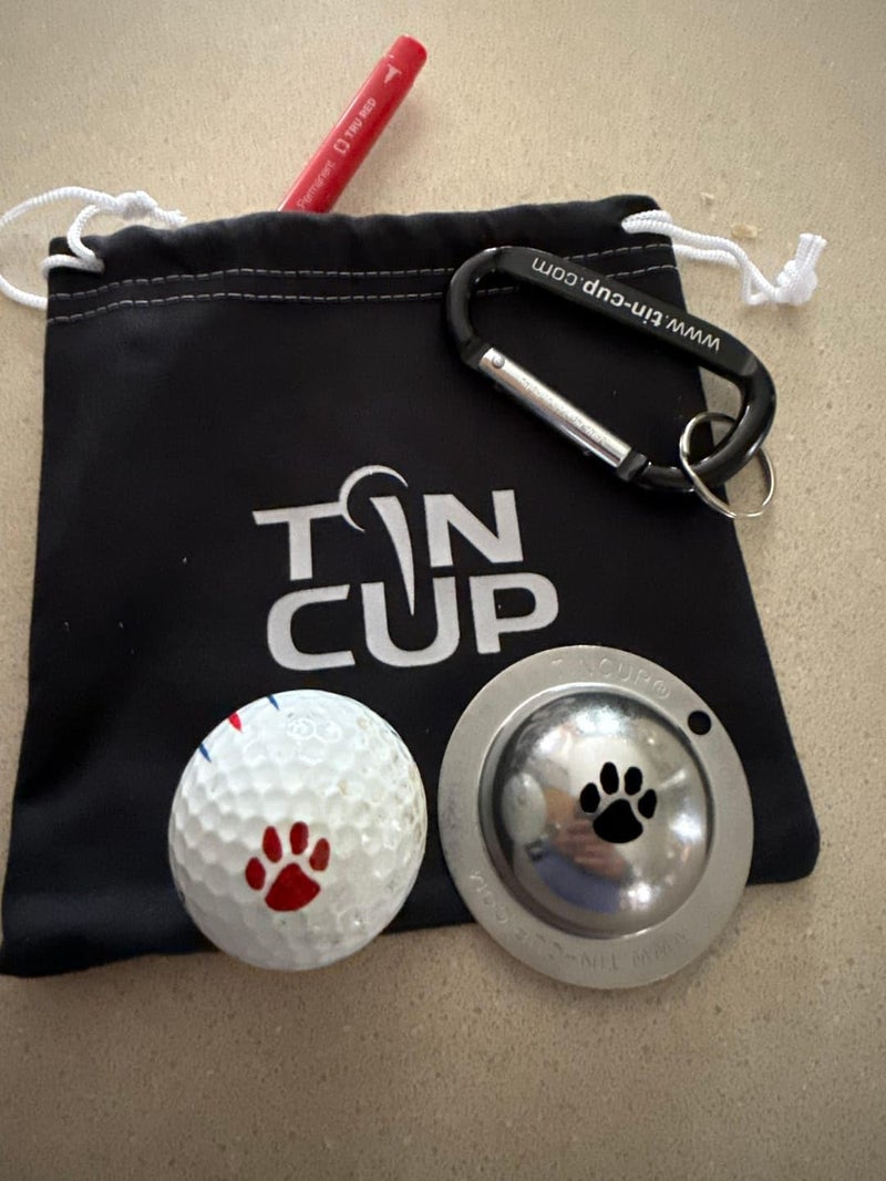 Tin Cup قالب علامة كرة الجولف من علبة - أداة تخصيص مميزة للاعبي الجولف - علامة كرة مصممة حسب الطلب - هدية ملحقات الجولف للرجال والنساء - مصنوعة في الولايات المتحدة (تريل بليزر) - Image 4